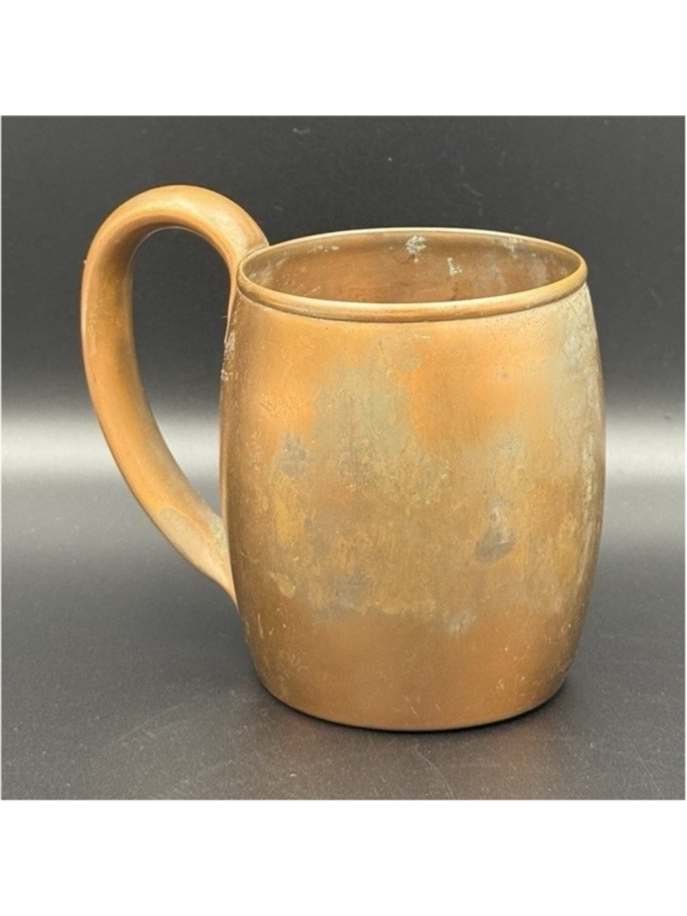 Unmarked Copper Tone Mug Cup with Handle, Light Weight